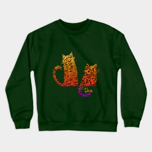 Silhouette Cats Crewneck Sweatshirt